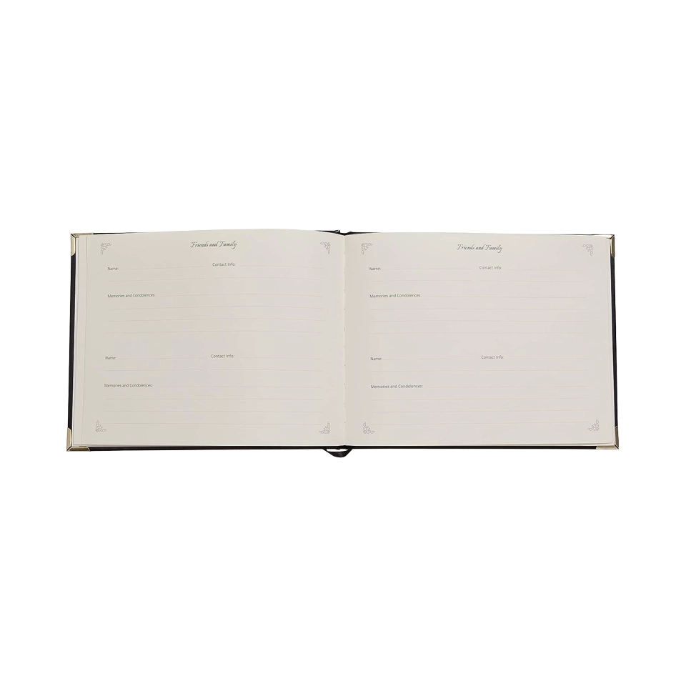 Hardcover Memorial Service Guestbook