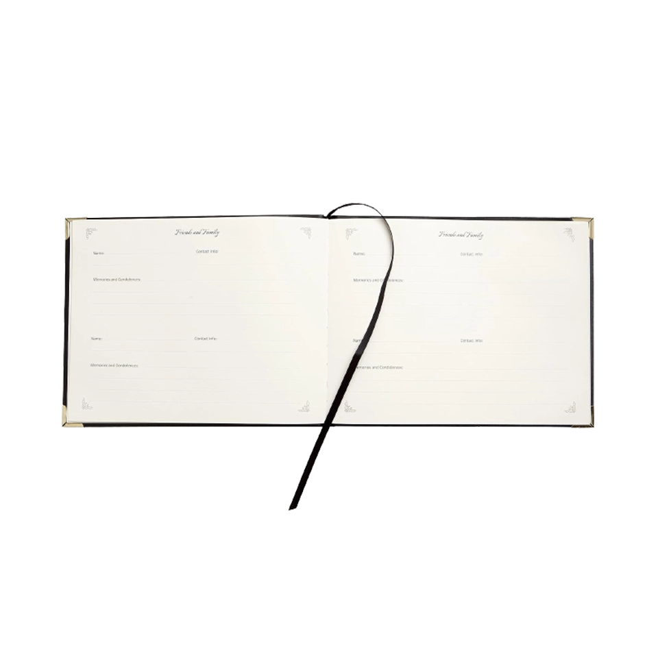 Hardcover Memorial Service Guestbook