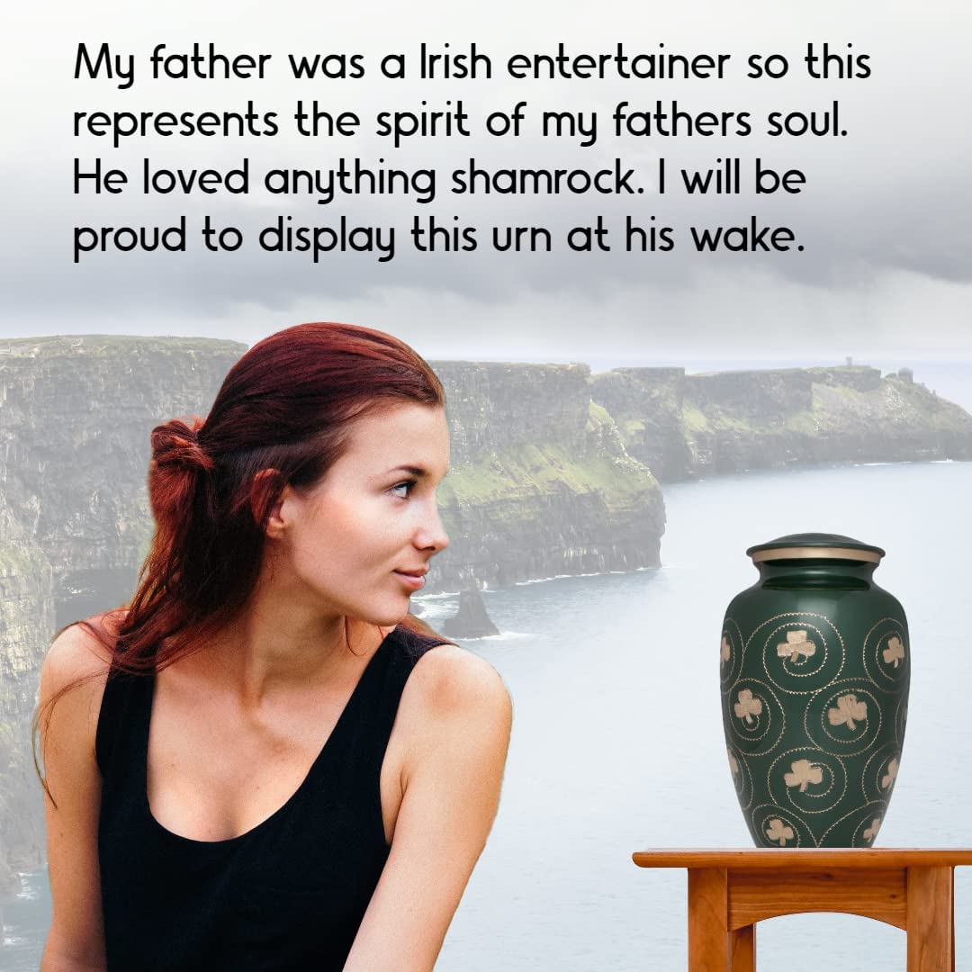 Irish Shamrock Urn