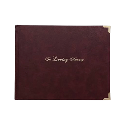 Hardcover Memorial Service Guestbook