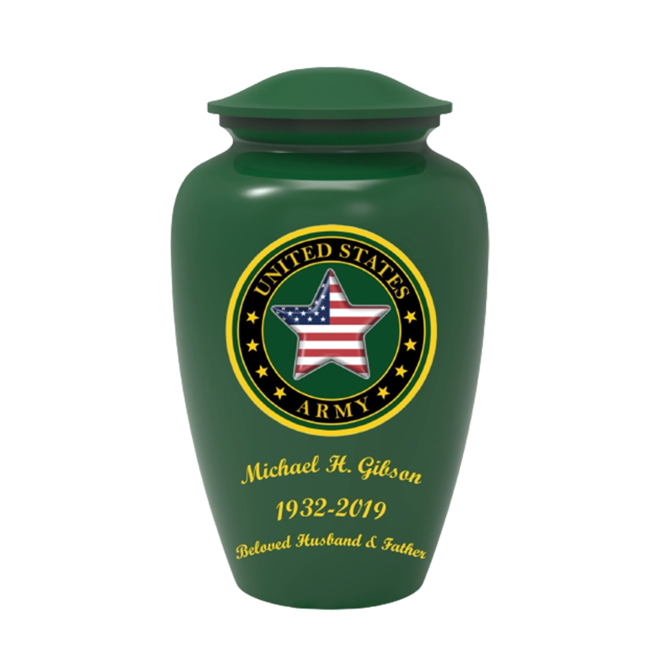 Green Army Custom Urn