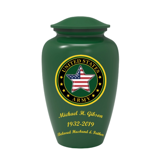 Green Army Custom Urn