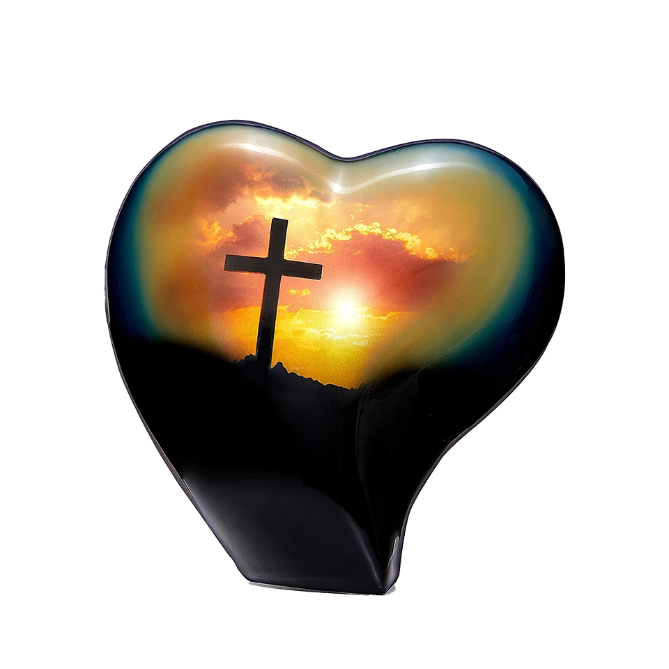 Heart Cross Urn