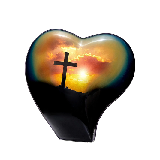 Heart Cross Urn