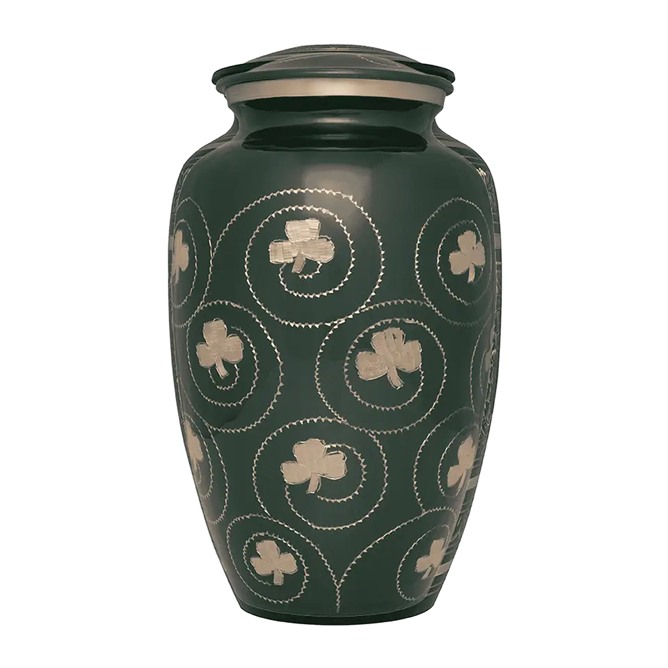 Irish Shamrock Urn