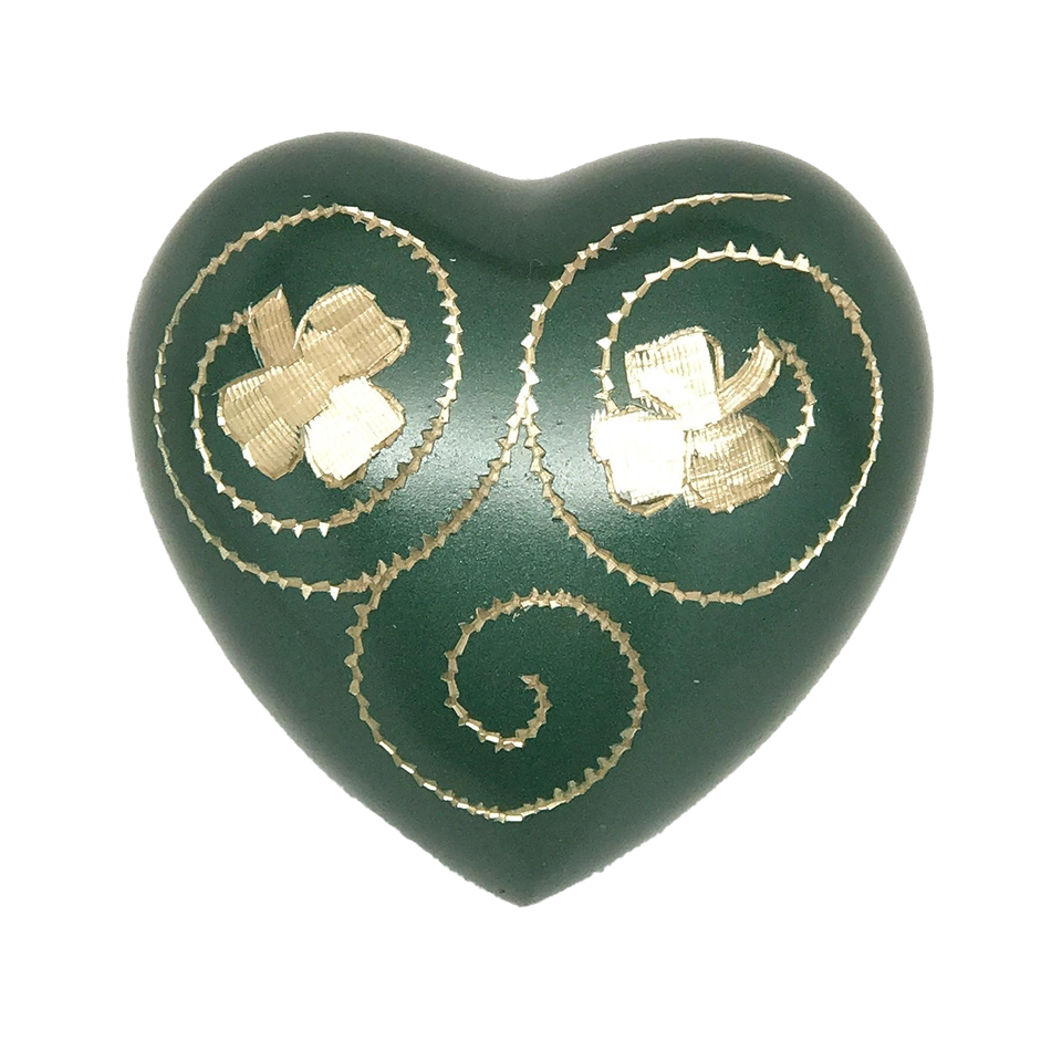 Heart Irish Shamrock Urn