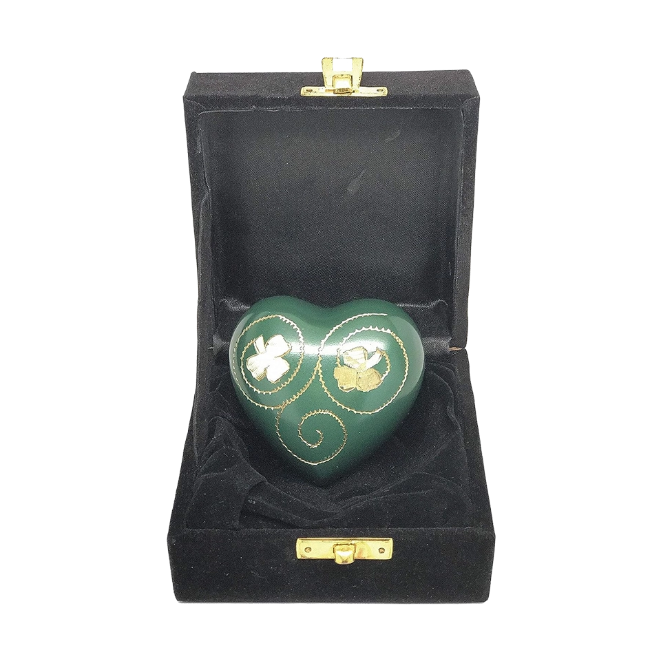 Heart Irish Shamrock Urn