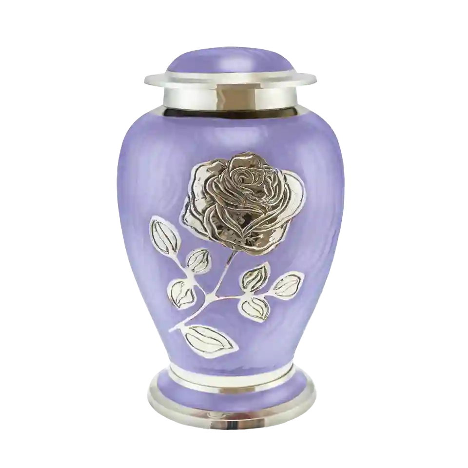 Purple Rose Urn